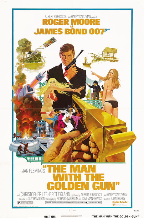 The Man with the Golden Gun A2 Size Movie Poster-Pixel Demon