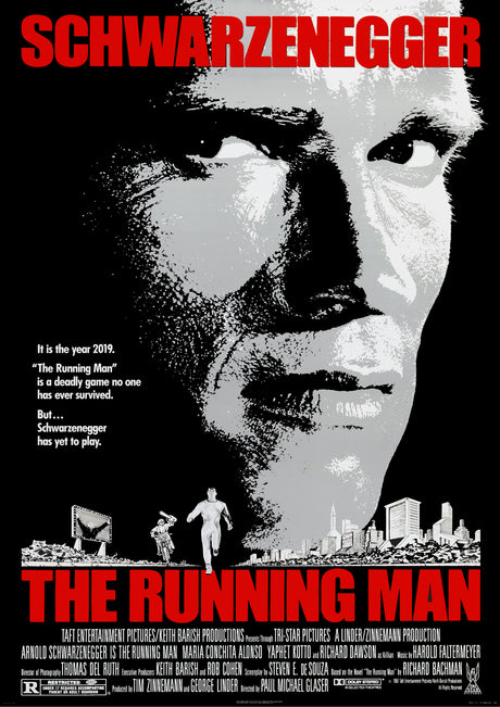 The Running Man A2 Size Movie Poster-Pixel Demon