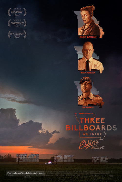 Three Billboards Outside Ebbing, Missouri Cinema Movie Poster A2 Size