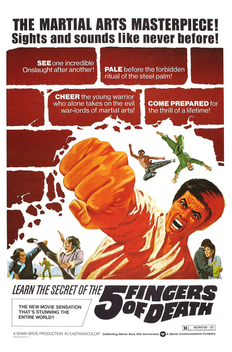 Five Fingers Of Death A2 Size Movie Poster-Pixel Demon