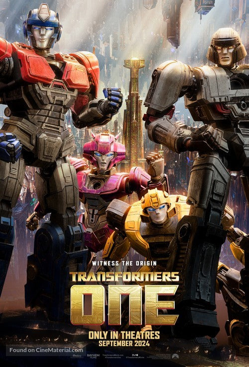 Transformers One Cinema Movie Poster A2 Size Version 2