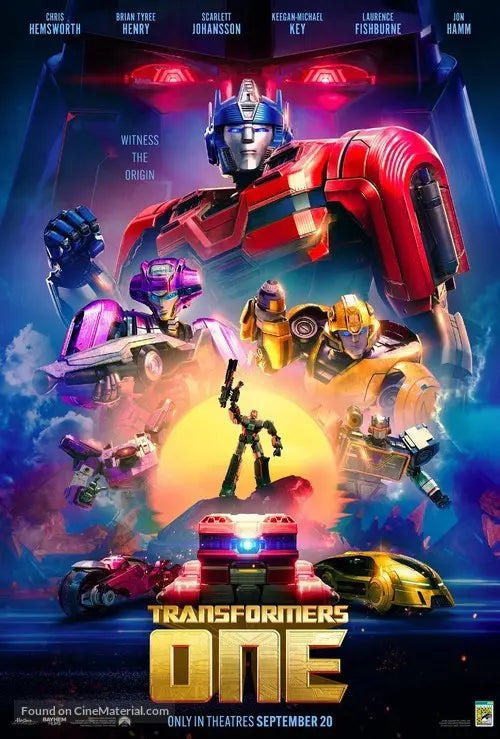 Transformers One Cinema Movie Poster A2 Size Version 6