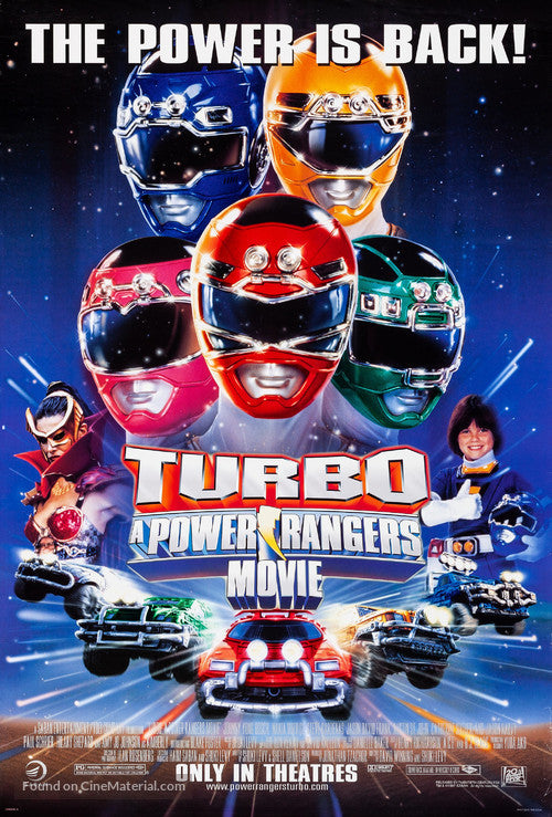 Turbo: A Power Rangers Movie Cinema Movie Poster A2 Size