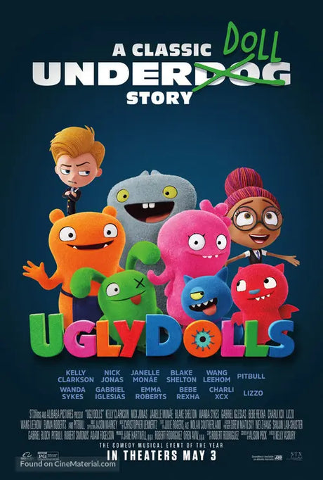Pixel Demon UglyDolls Movie Poster A2 Size