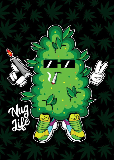 Cannabis Stoner Wall Art Design 19 A2 Size Posters-Pixel Demon