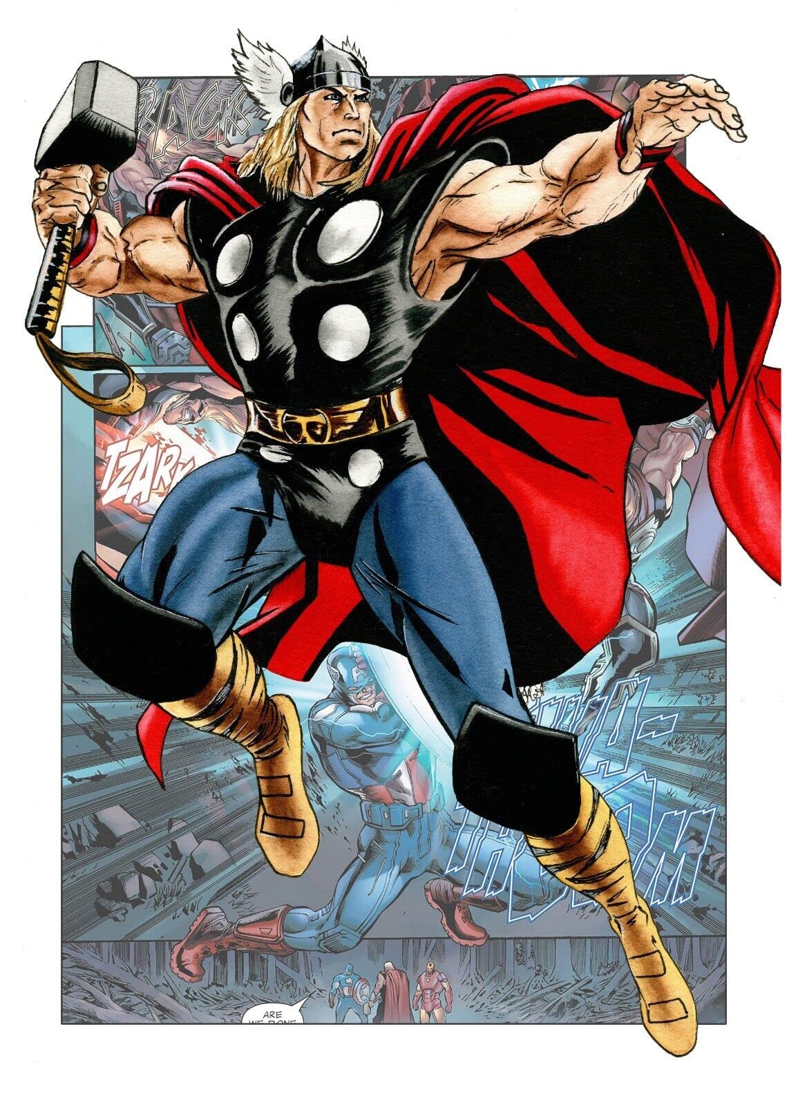 Superhero Poster Prints Set Of 12 Comic Book Style Wall Art Posters Marvel DC Pictures - Pixel Demon